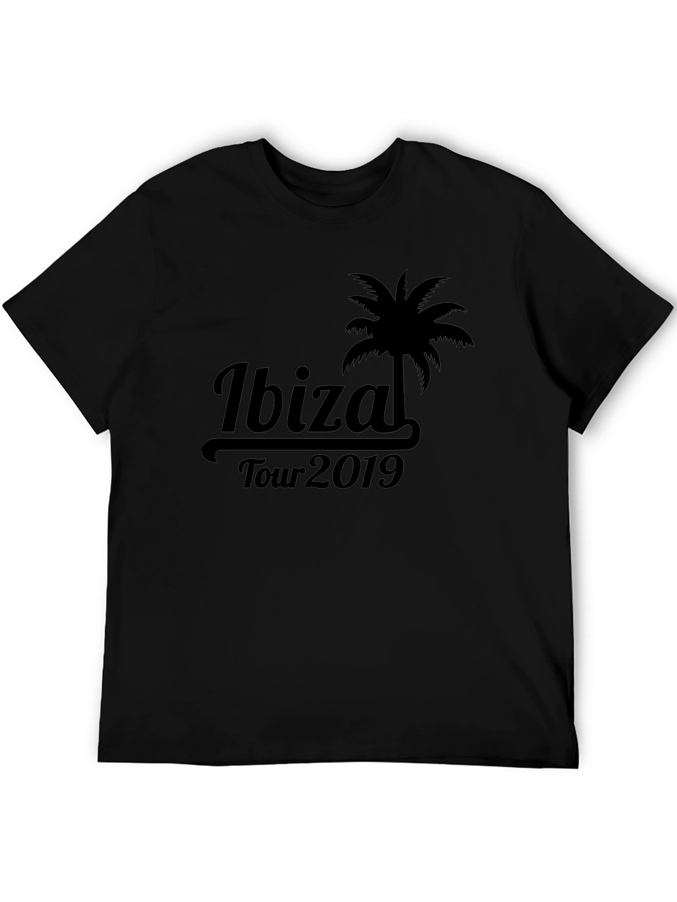 Ibiza Tour 2019 Black T-Shirt