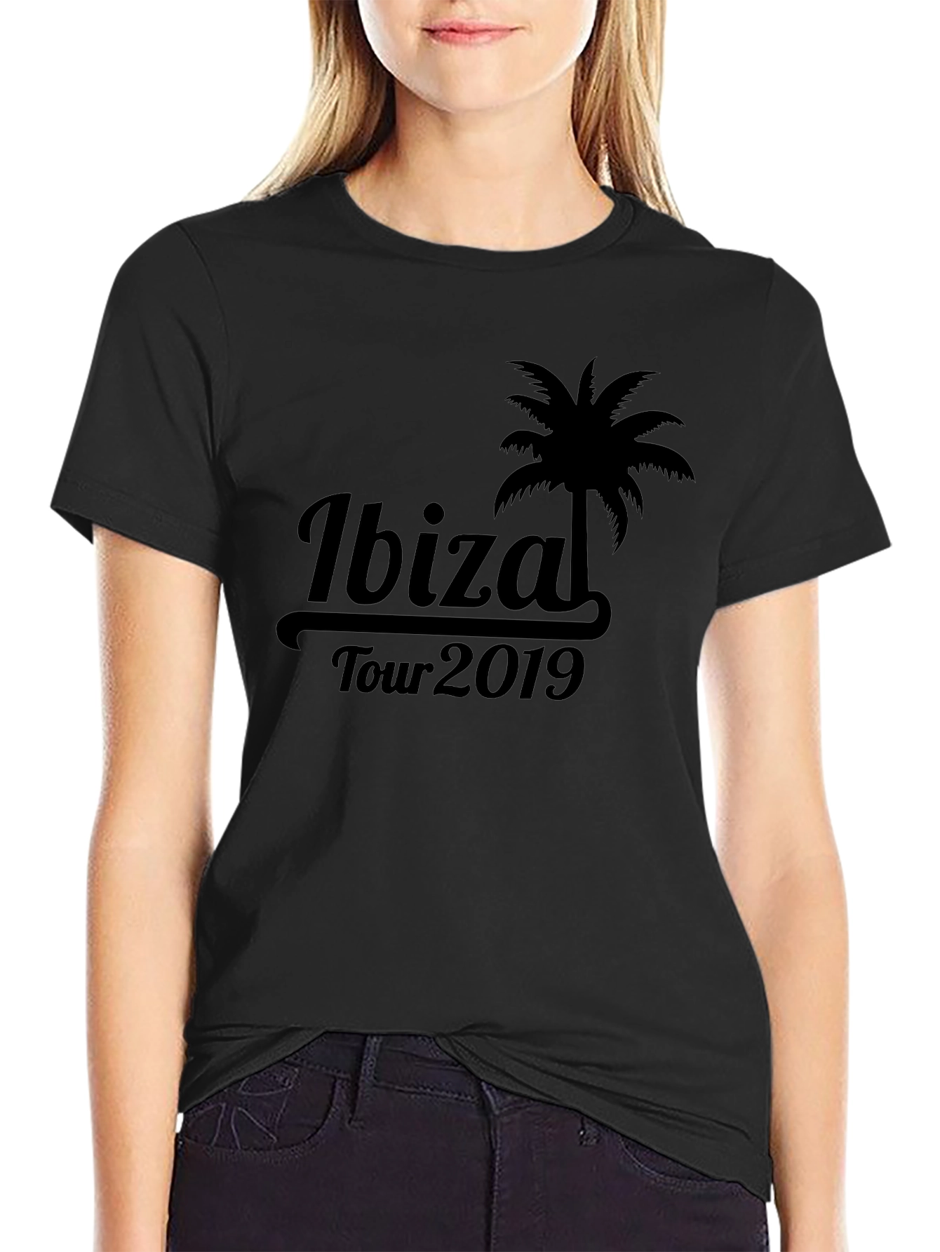 Ibiza Tour 2019 Black T-Shirt