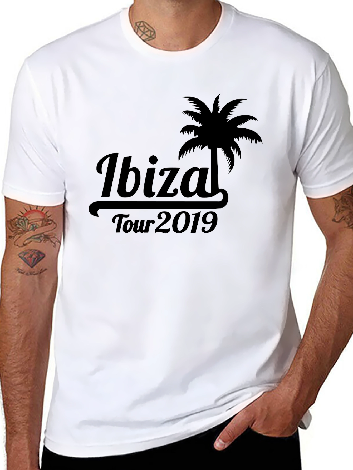 Ibiza Tour 2019 Black T-Shirt