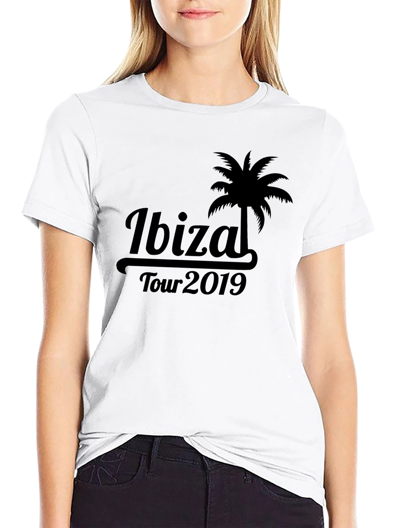Ibiza Tour 2019 Black T-Shirt