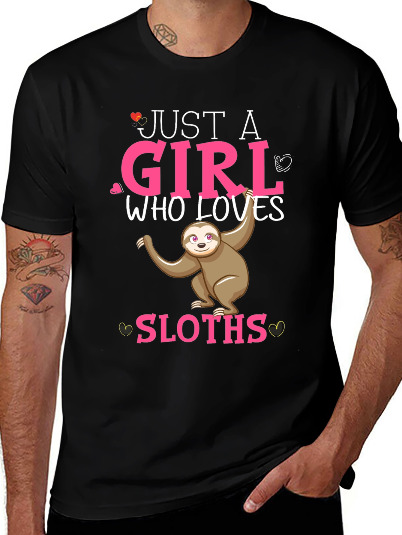 Girl Loves Sloths T-Shirt