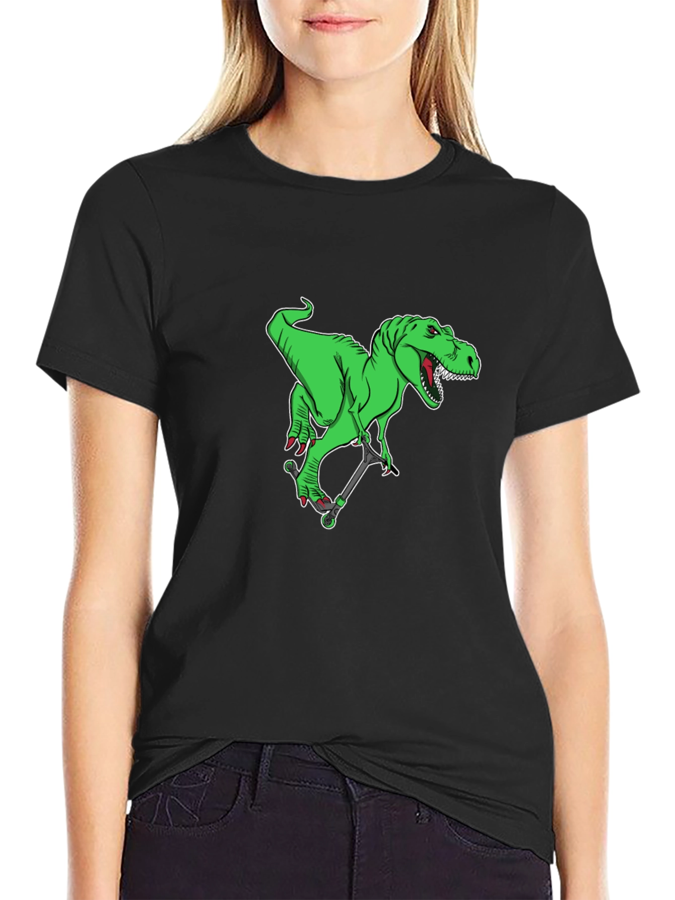 Dinosaur Skateboard Graphic Tee