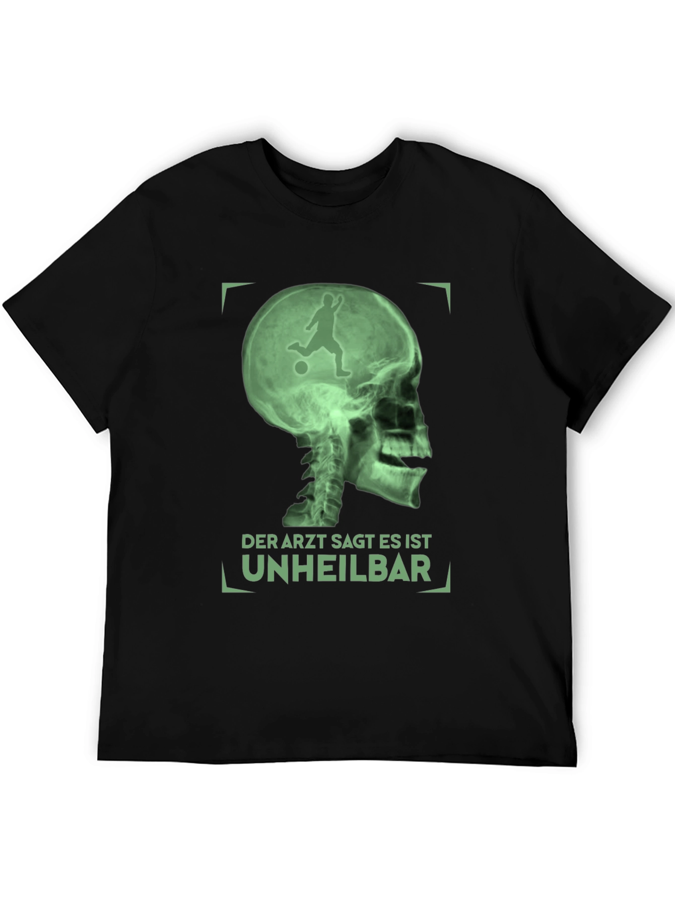 Funny Soccer X-Ray T-Shirt - Unheilbar Design