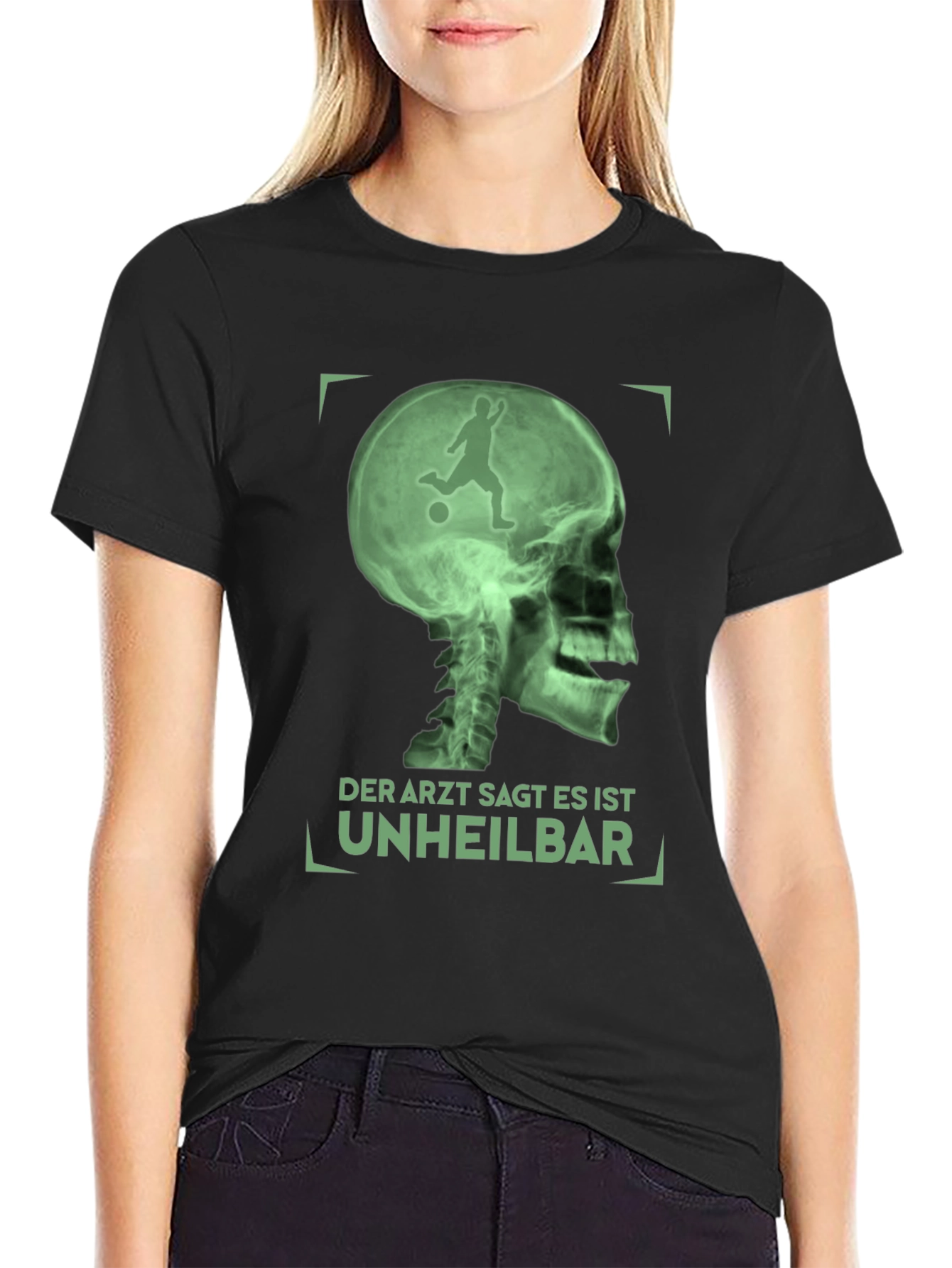Funny Soccer X-Ray T-Shirt - Unheilbar Design