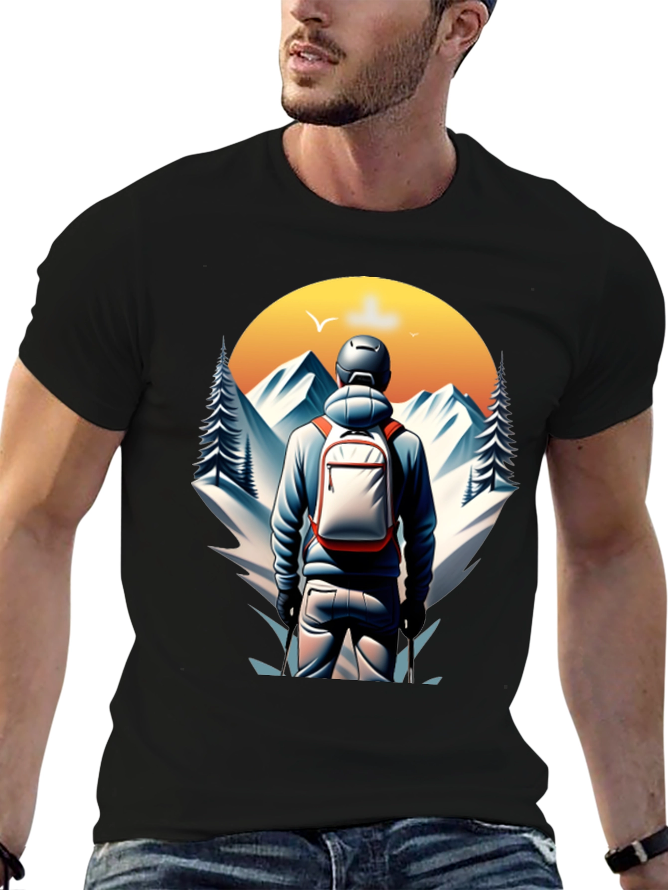 Mountain Hiker Graphic Tee - Adventure Awaits!