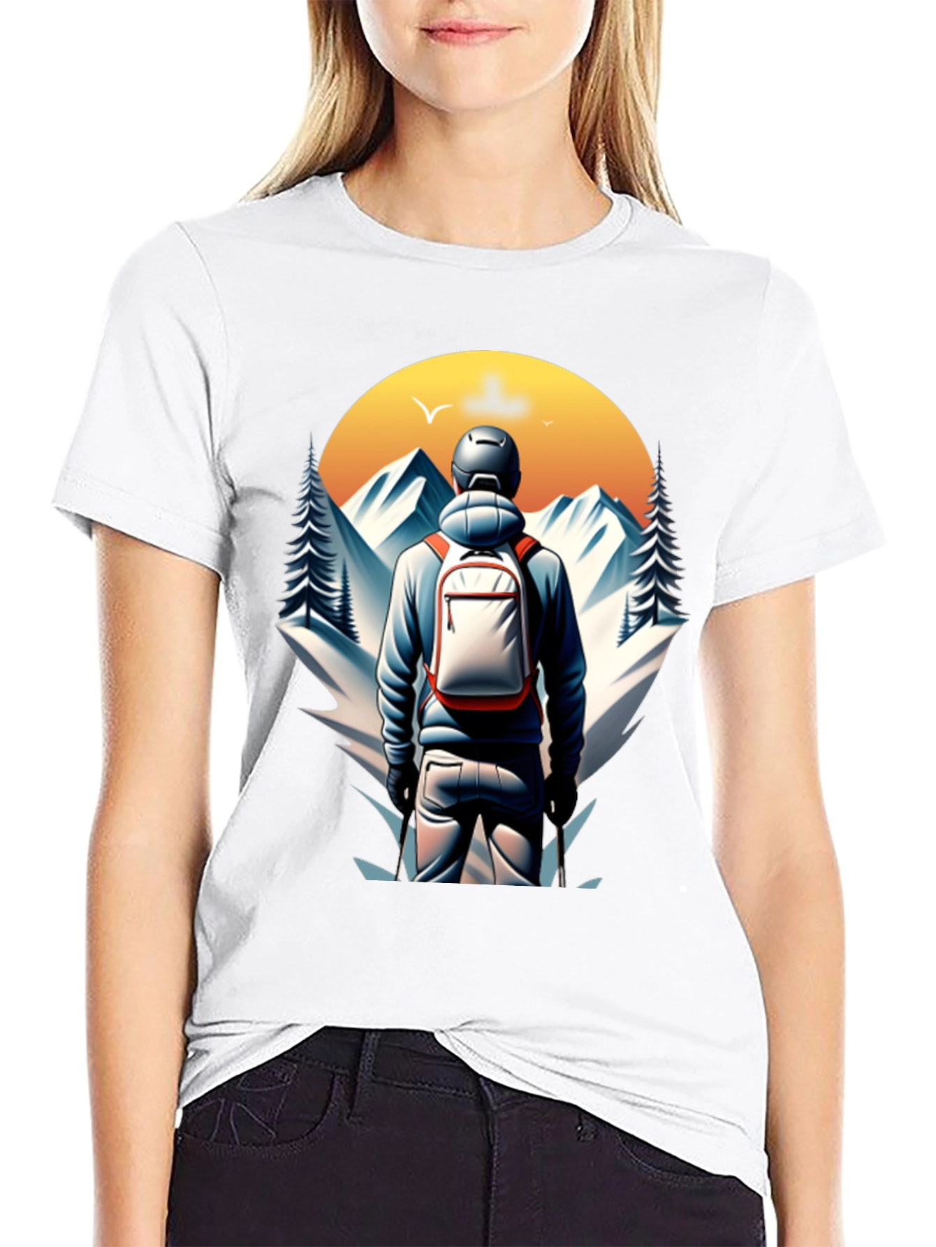 Mountain Hiker Graphic Tee - Adventure Awaits!
