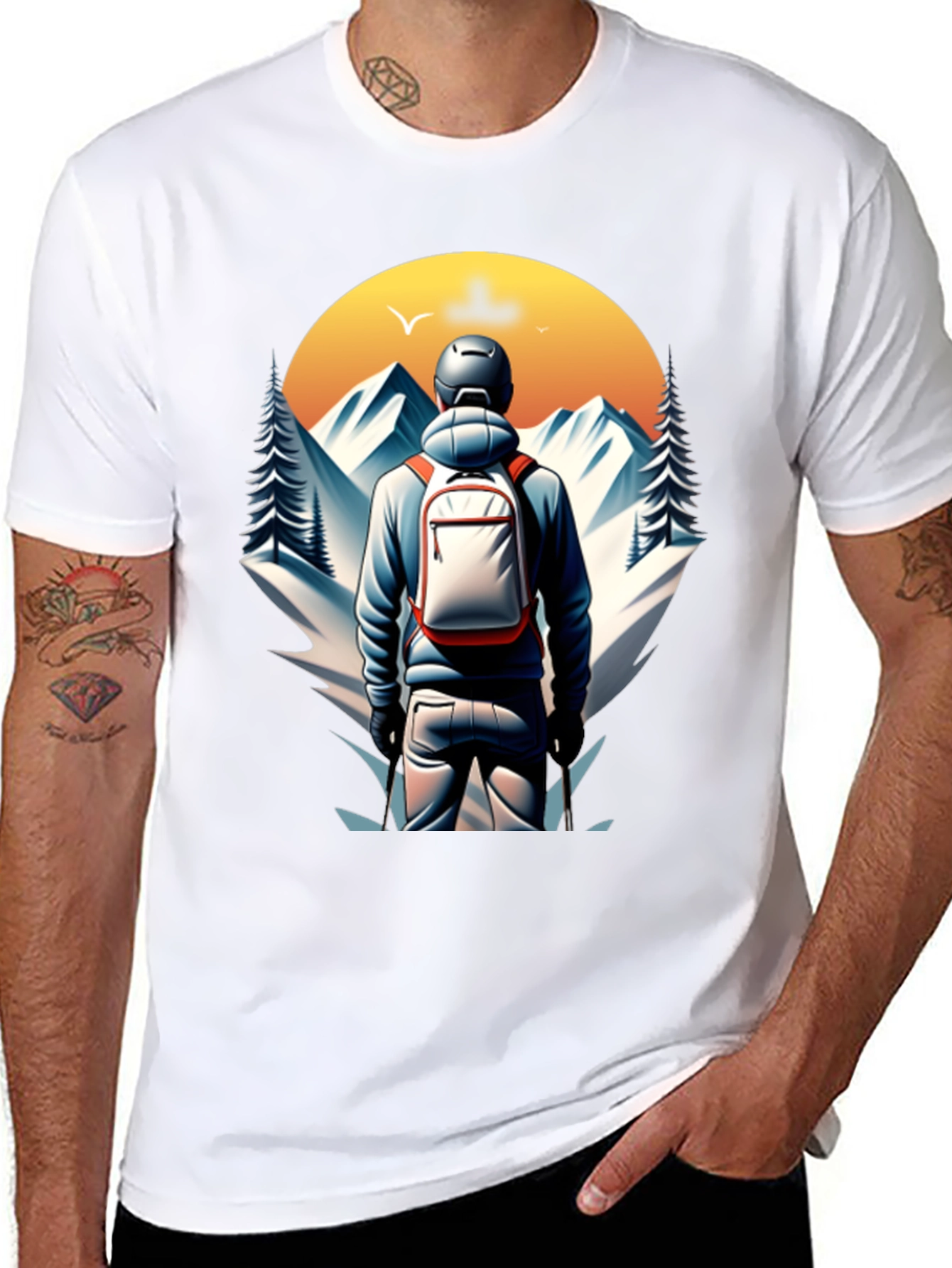 Mountain Hiker Graphic Tee - Adventure Awaits!