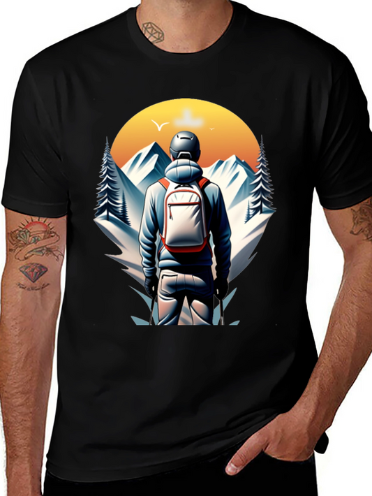 Mountain Hiker Graphic Tee - Adventure Awaits!