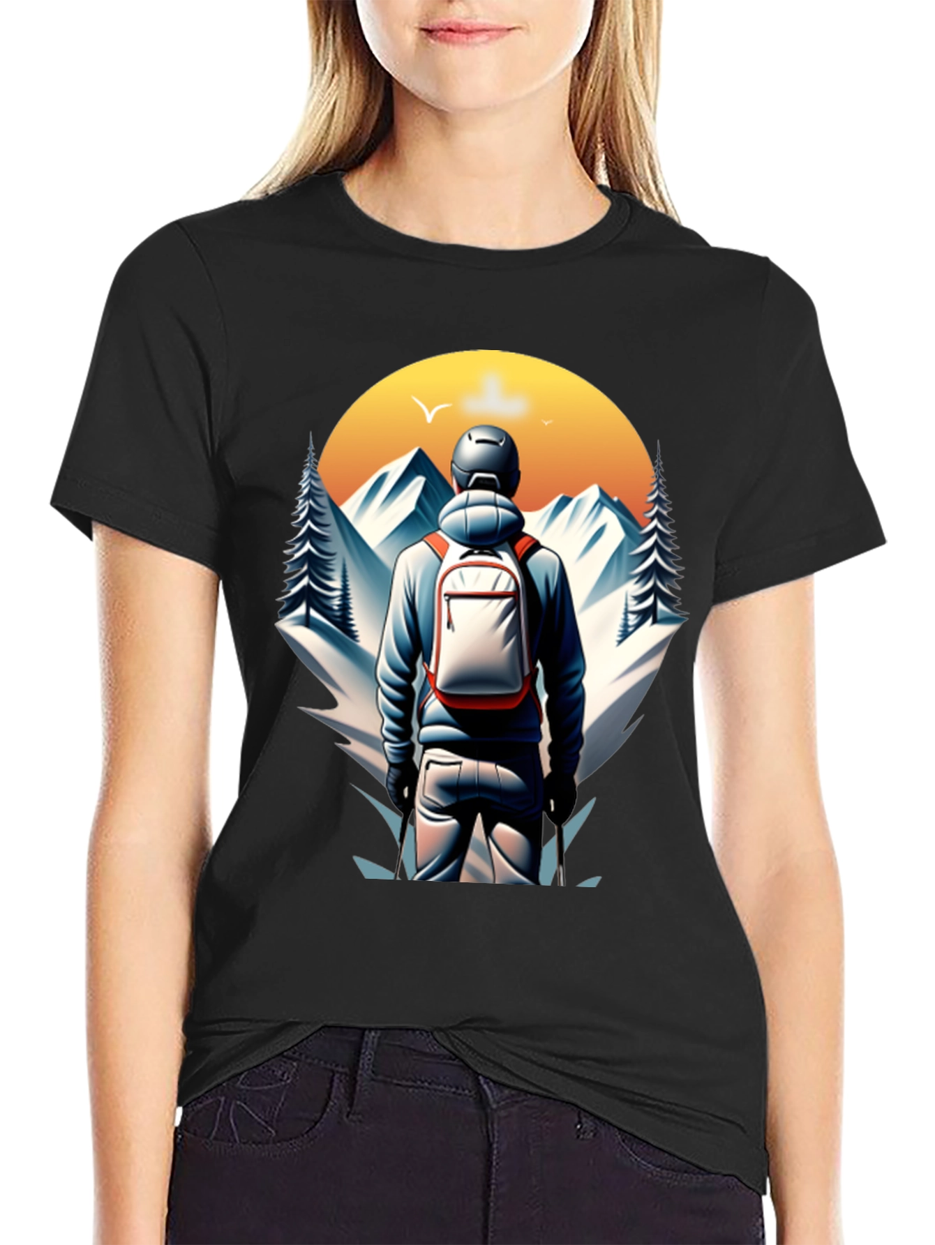 Mountain Hiker Graphic Tee - Adventure Awaits!