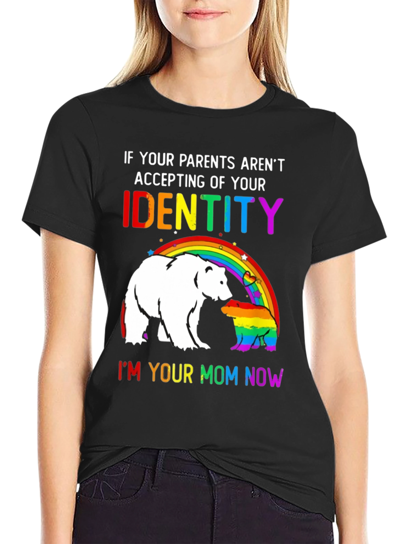 LGBTQ+ Pride Mom Now T-Shirt