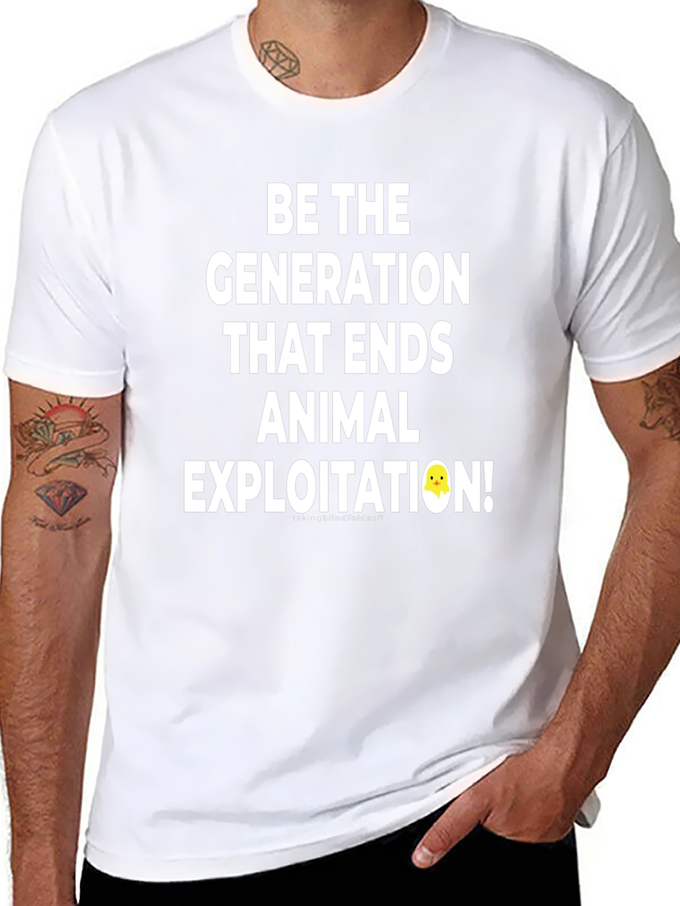 Vegan Statement T-Shirt - End Animal Exploitation