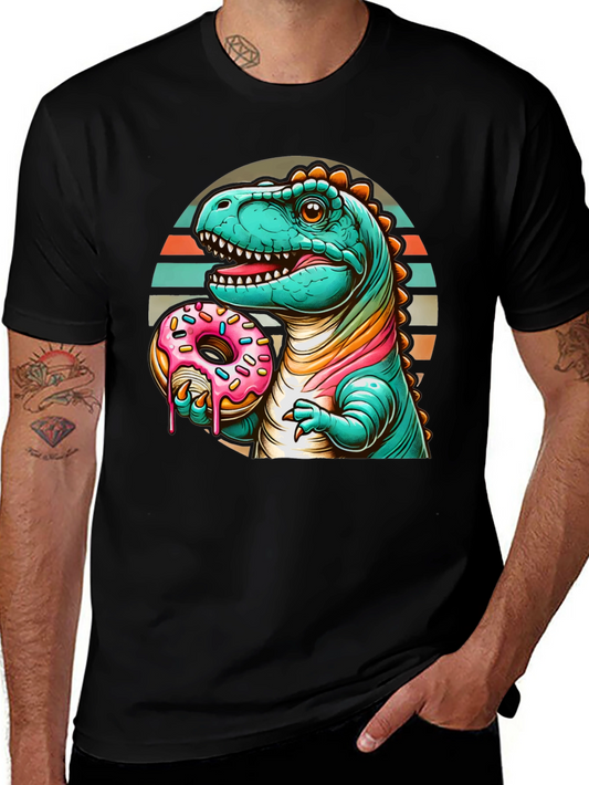 Dino Donut T-Shirt: Fun Graphic Tee for Casual Wear