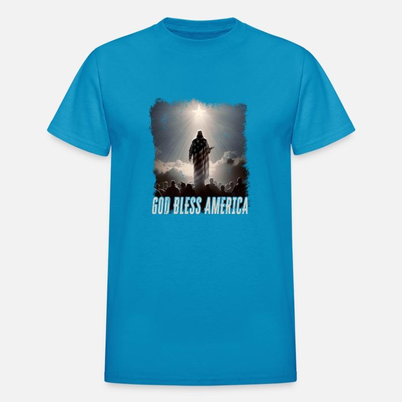 God Bless America Jesus Loves us Christian Patriot