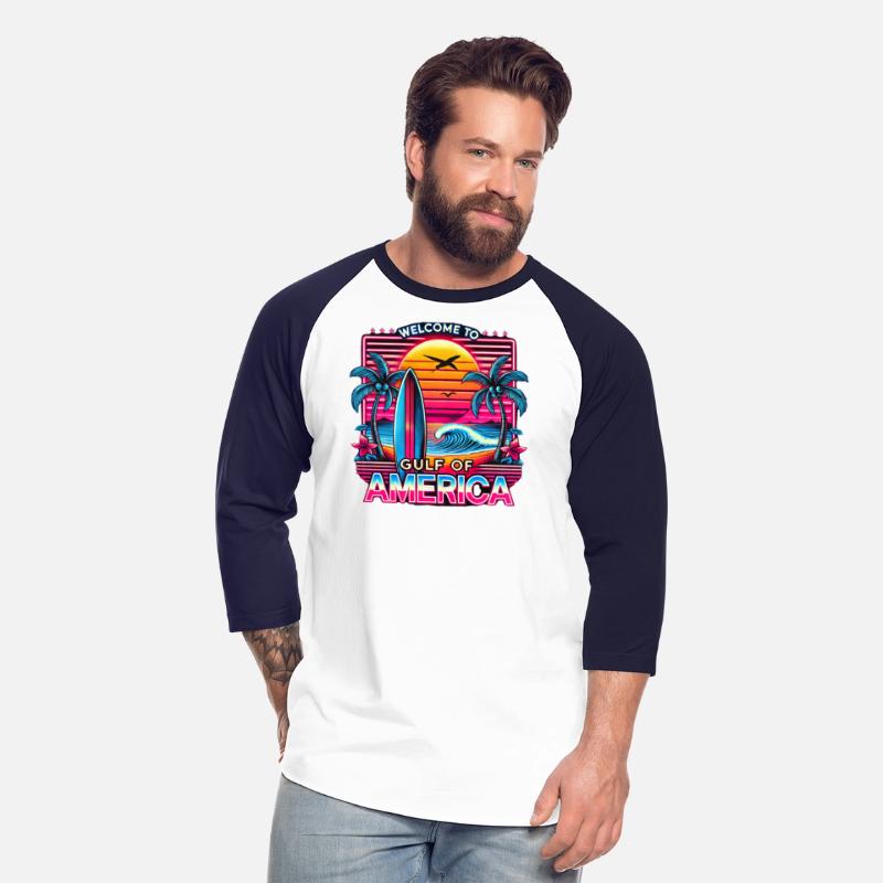 Golf of united states of america retro beach