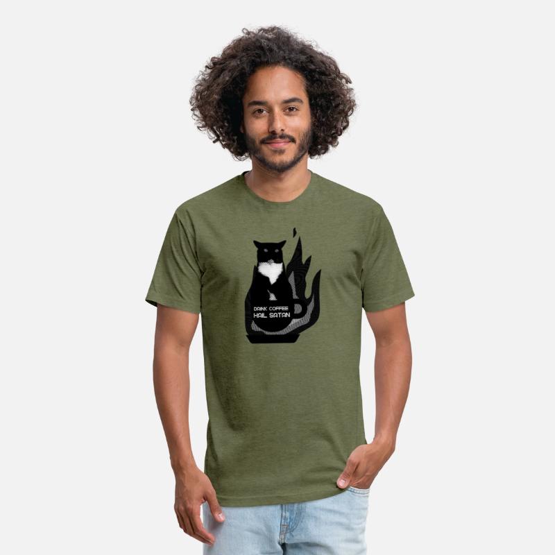 Gothic Black Cat Occult Coffee Dark Humor Shirt
