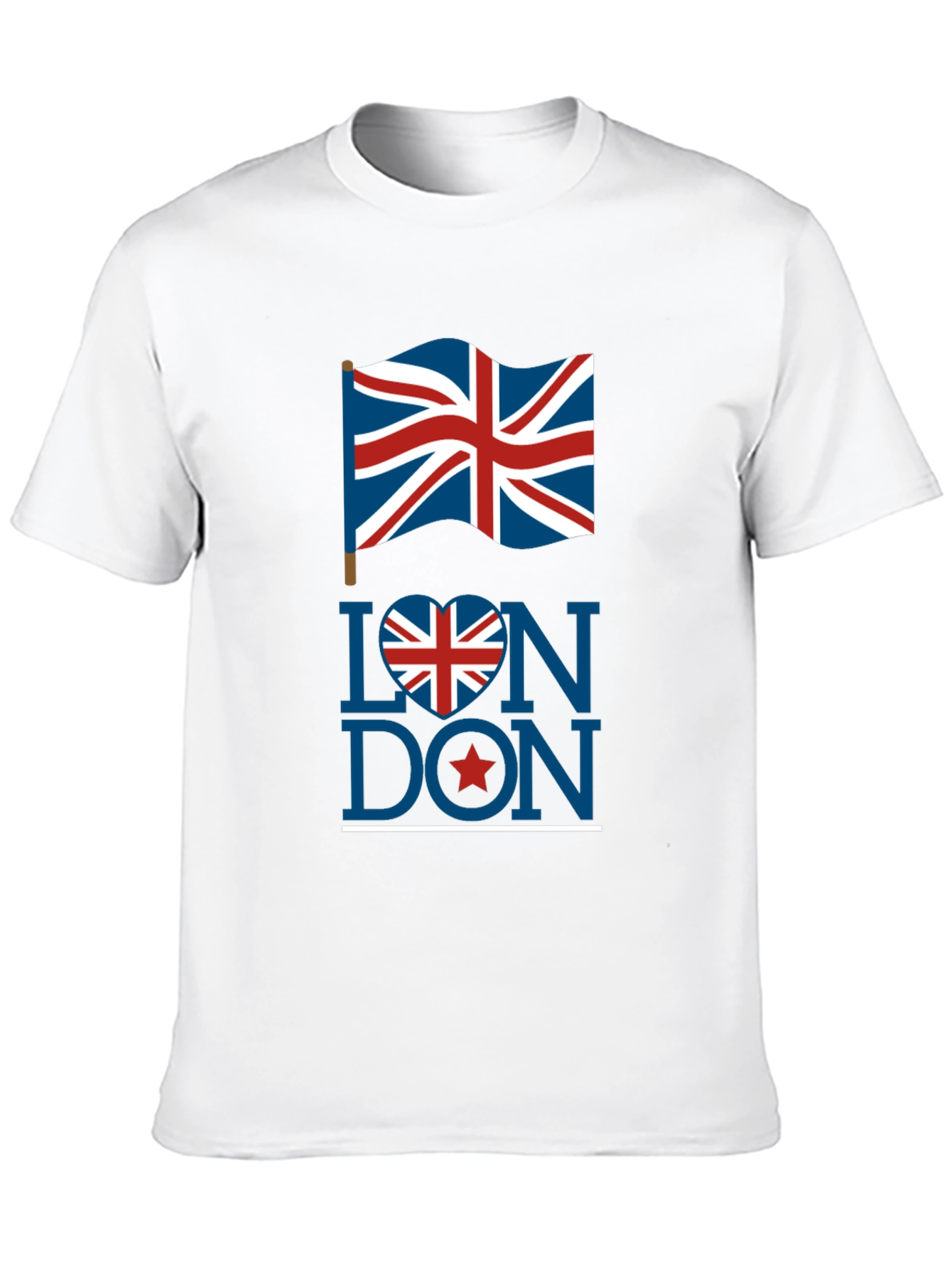 London UK Flag Graphic Tee - Stylish Black T-Shirt