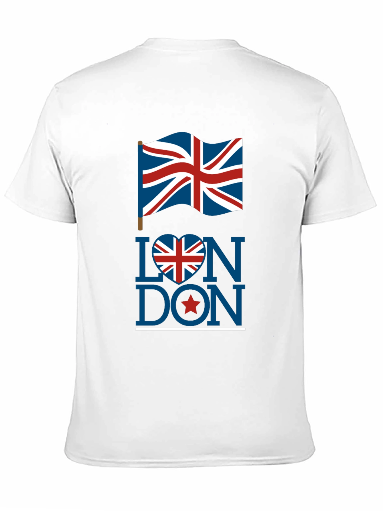 London UK Flag Graphic Tee - Stylish Black T-Shirt