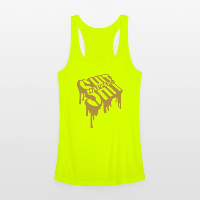 Graffiti shit happens joke