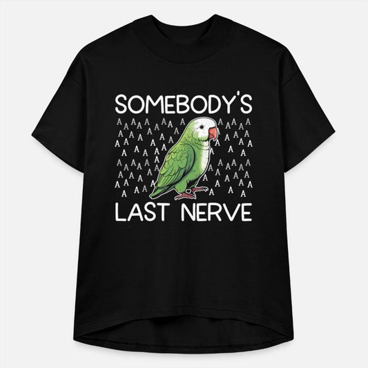 Green quaker parrot funny monk parakeet