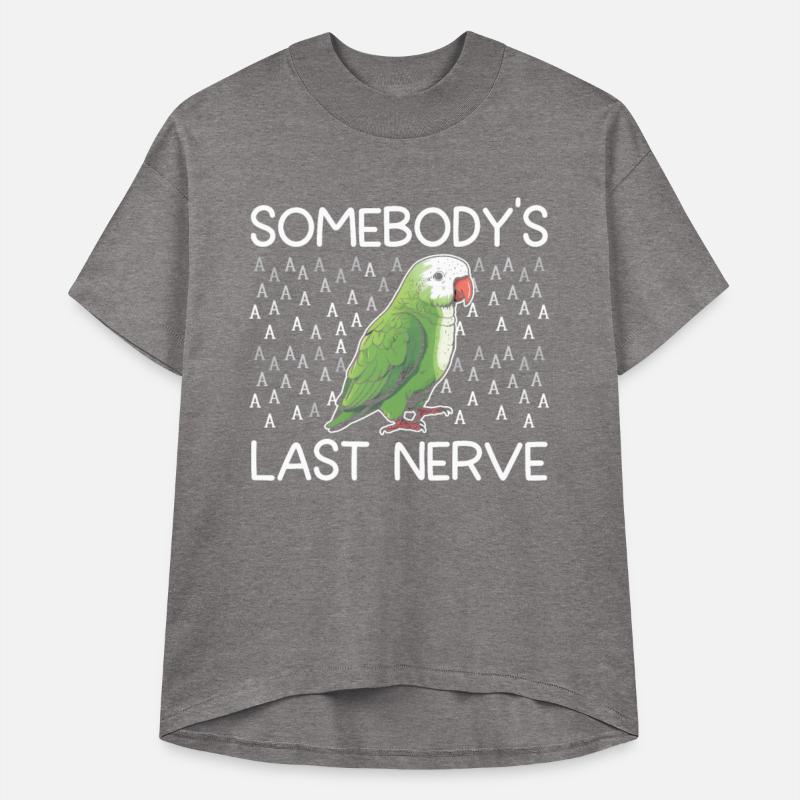 Green quaker parrot funny monk parakeet