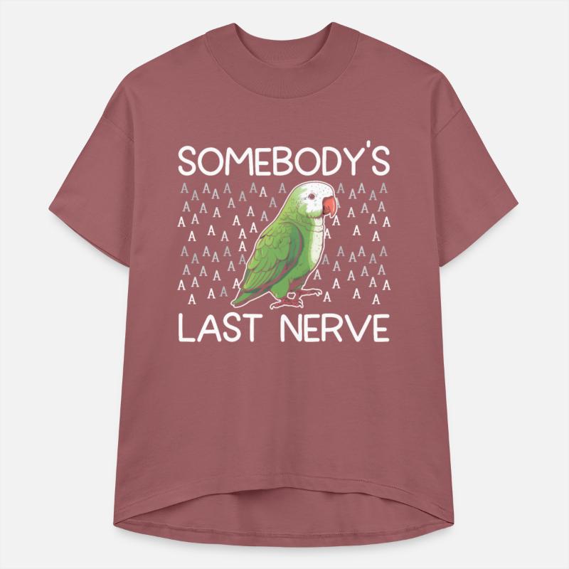 Green quaker parrot funny monk parakeet