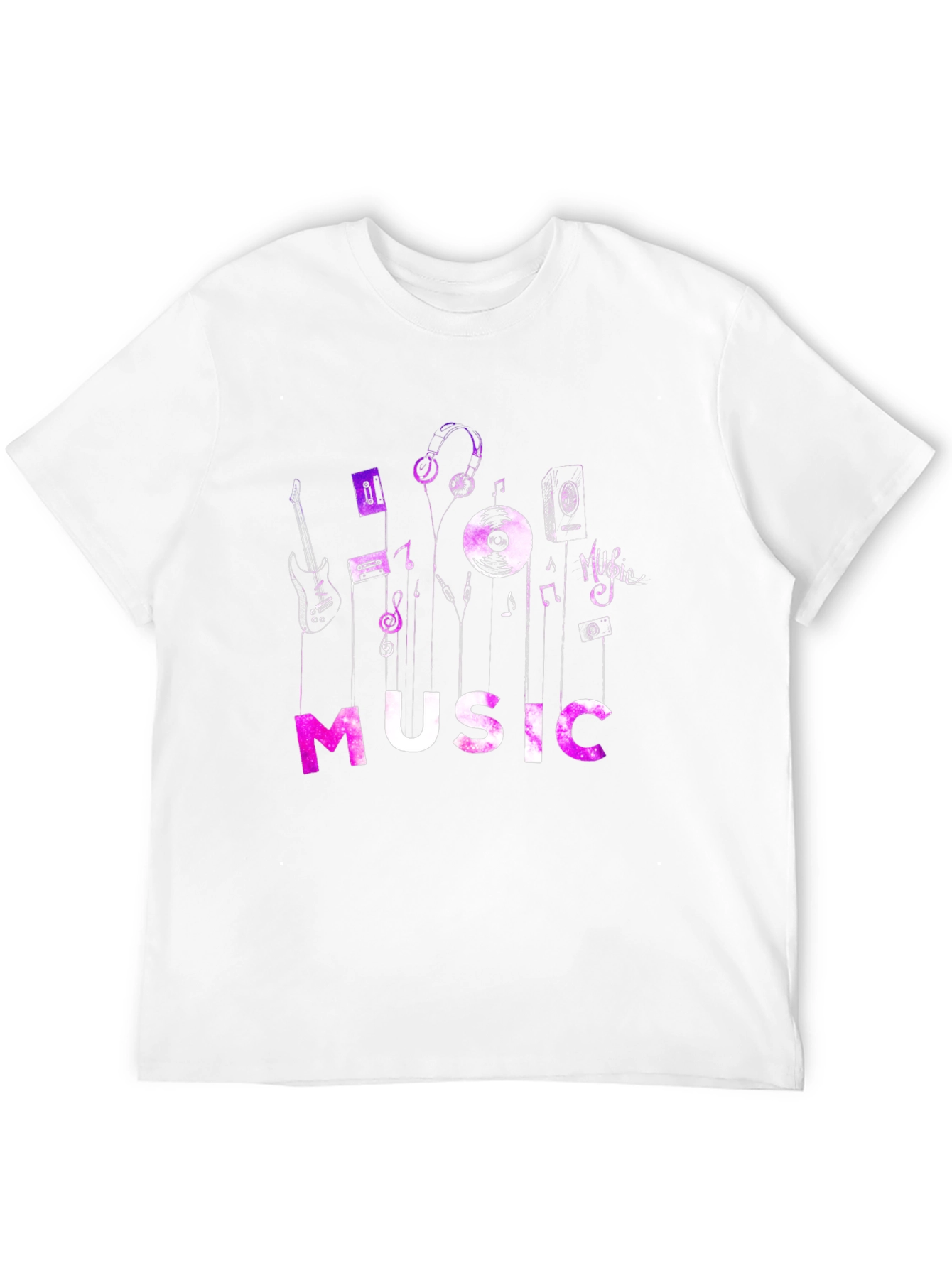 Music Lovers Graphic Tee - Black Cotton