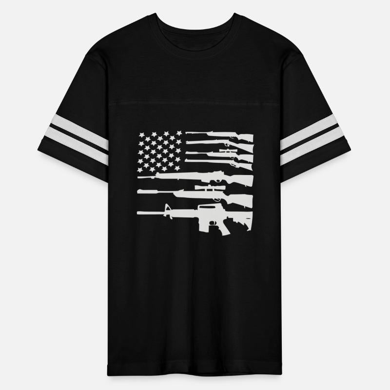 Gun American Flag