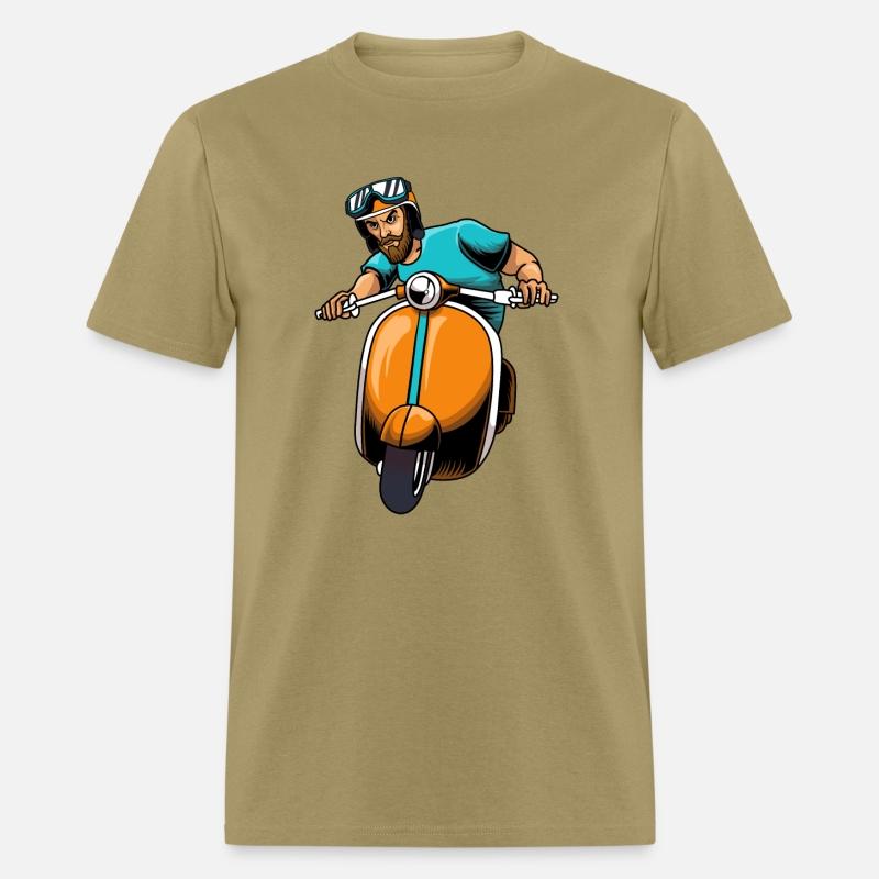 Guy Riding Scooter Bike