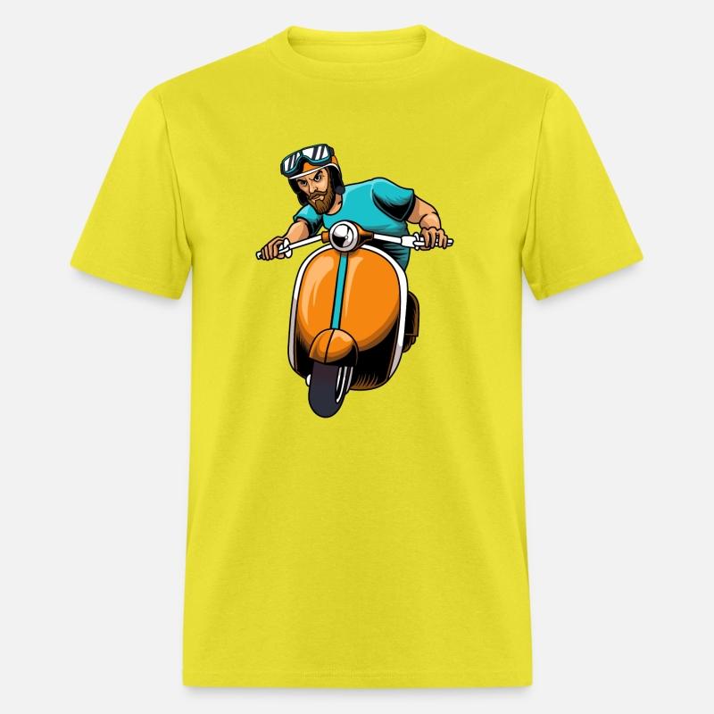 Guy Riding Scooter Bike