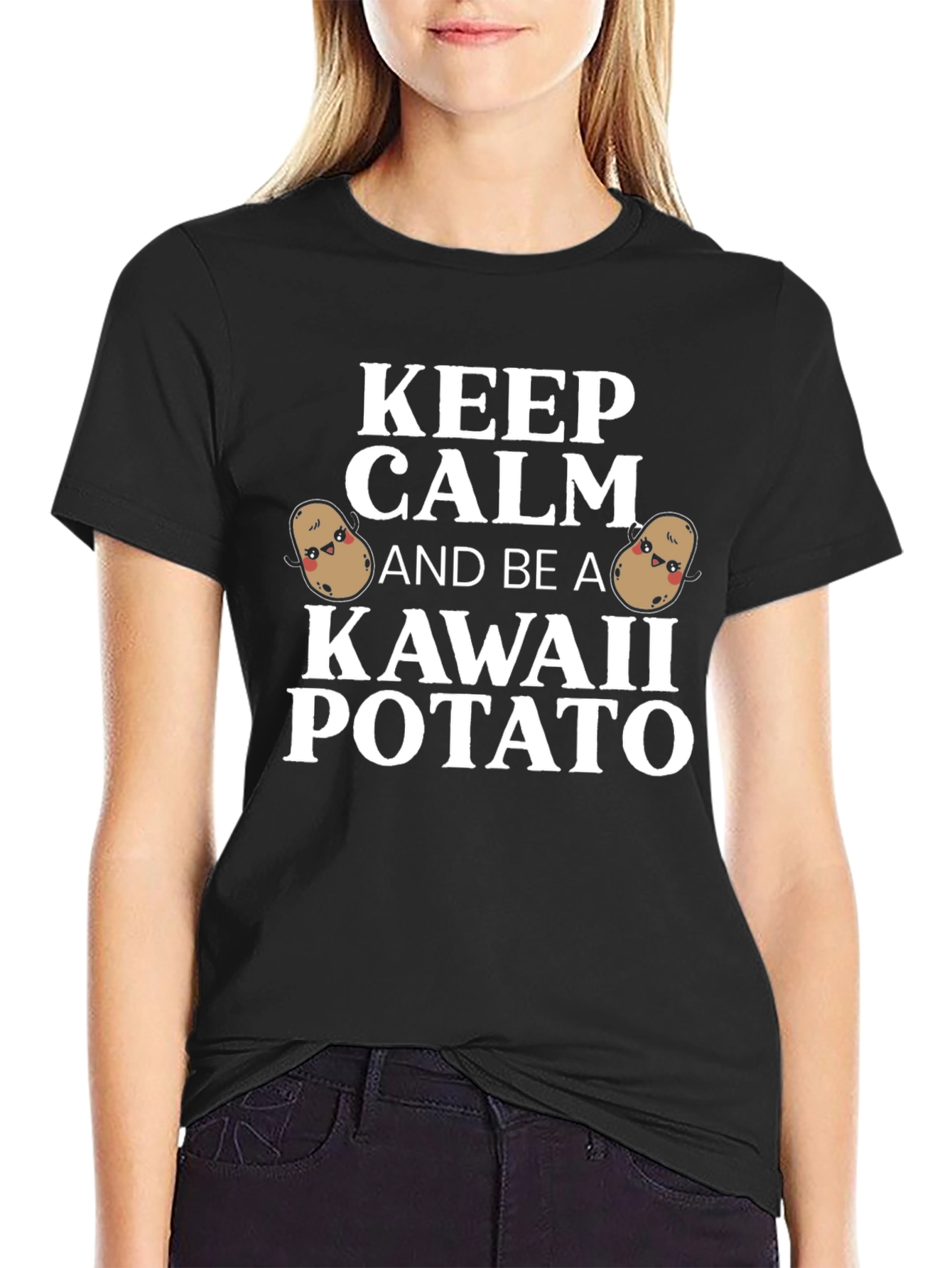 Keep Calm Kawaii Potato T-Shirt