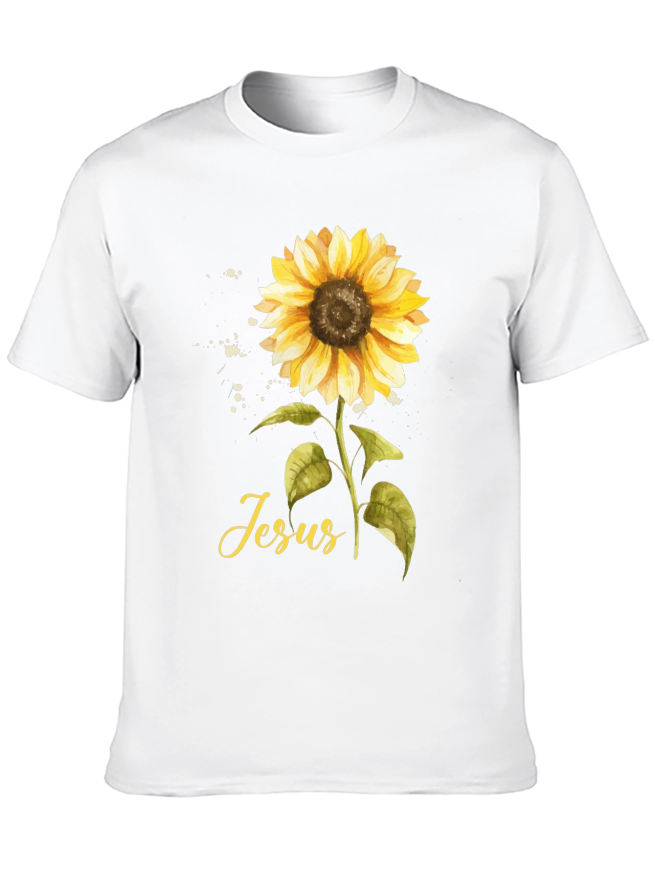 Sunflower Jesus T-Shirt - Faith Inspired Design