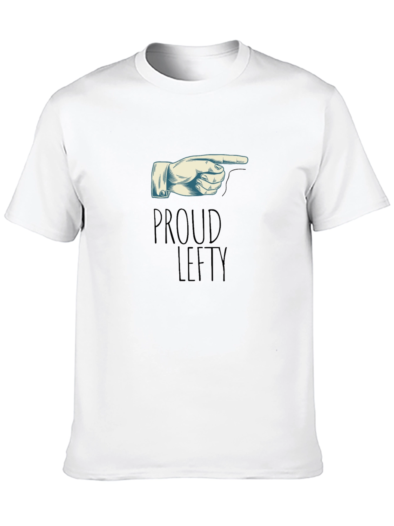 Proud Lefty T-Shirt - Pointing Hand Graphic Tee