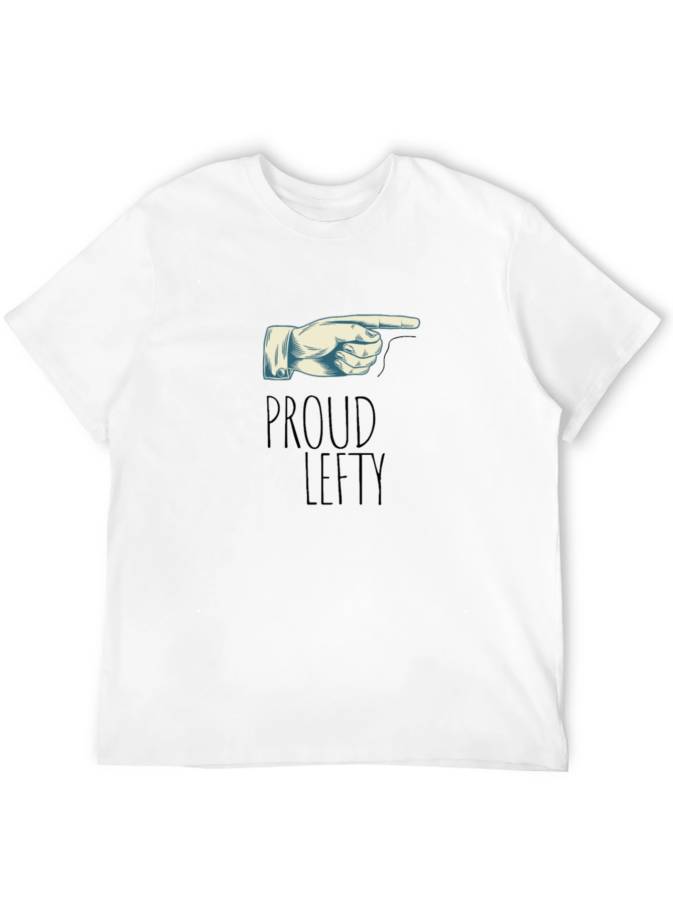 Proud Lefty T-Shirt - Pointing Hand Graphic Tee