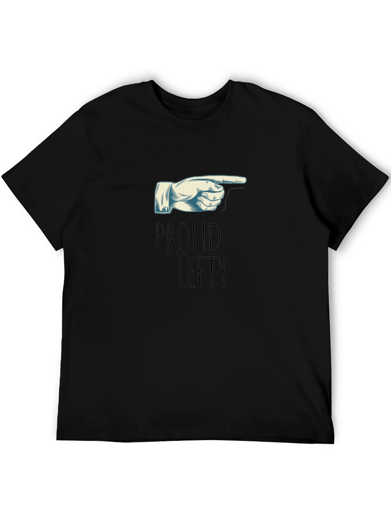 Proud Lefty T-Shirt - Pointing Hand Graphic Tee