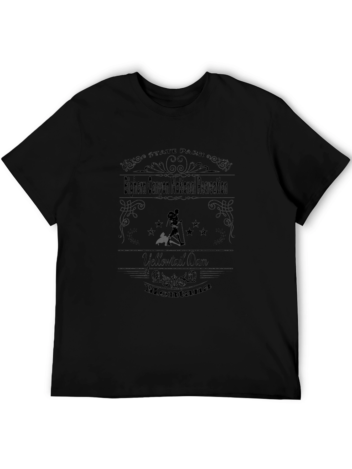 Bighorn Canyon National Recreation Black T-Shirt