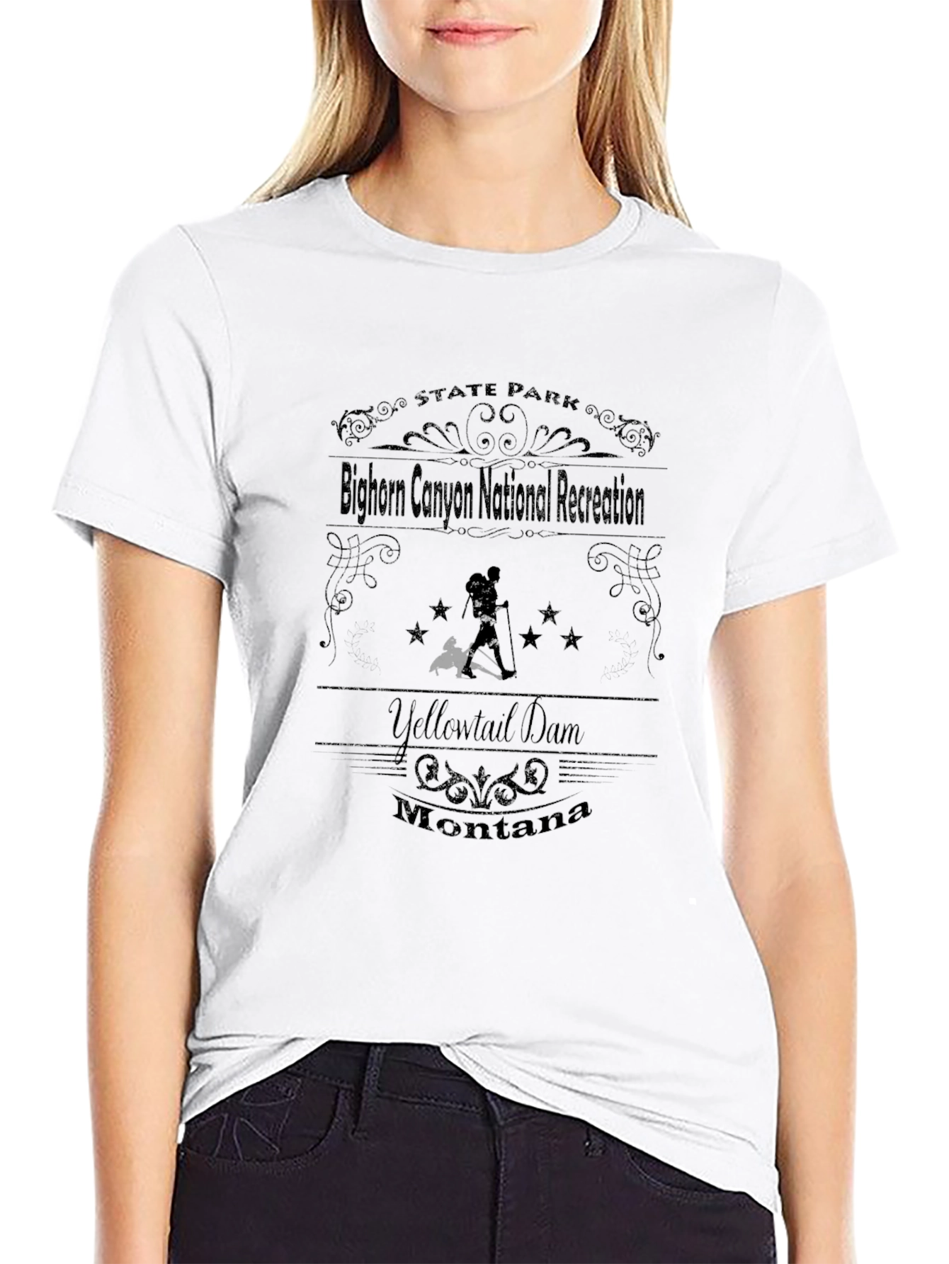 Bighorn Canyon National Recreation Black T-Shirt