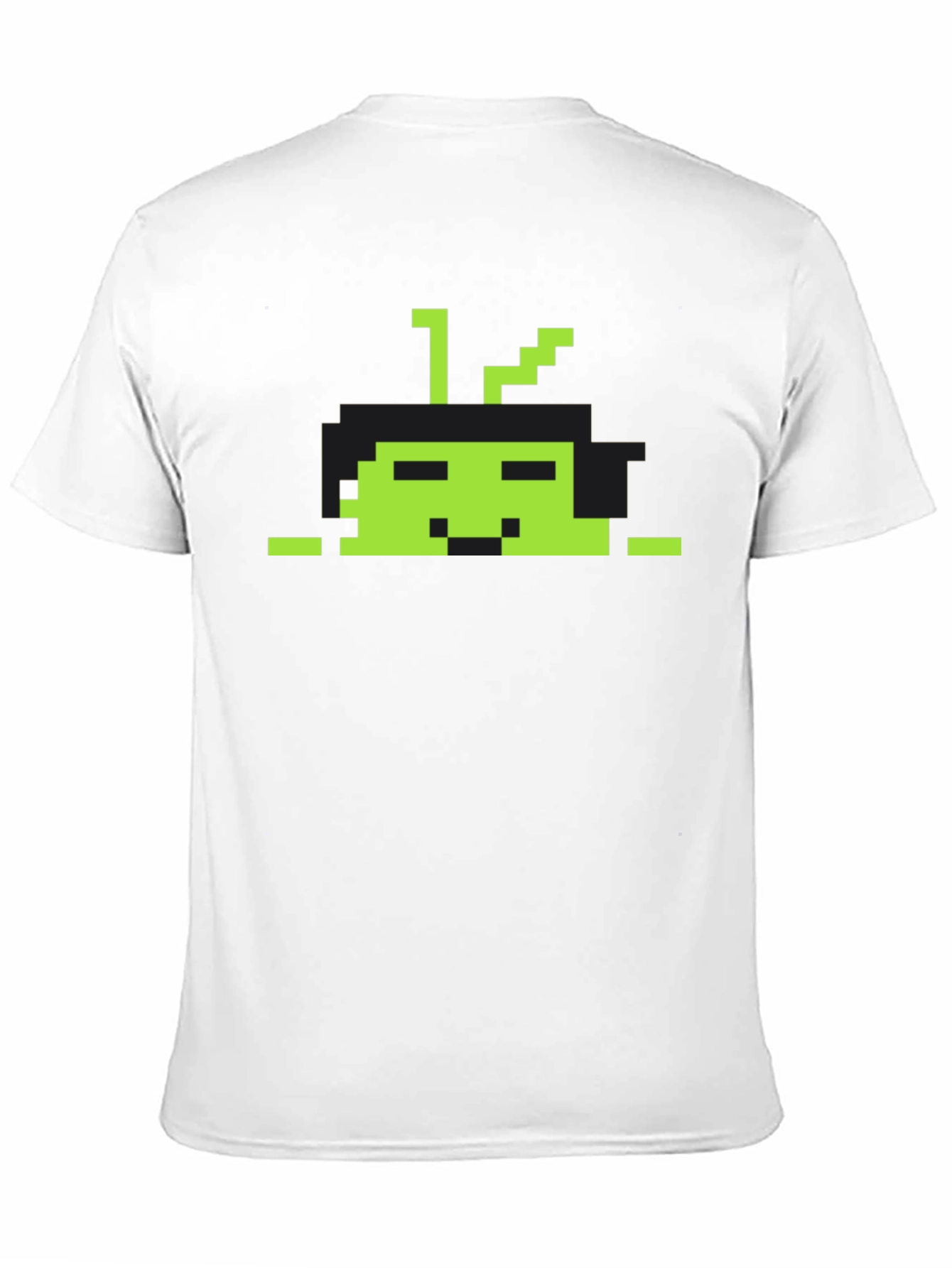 Retro Pixel Alien Black T-Shirt