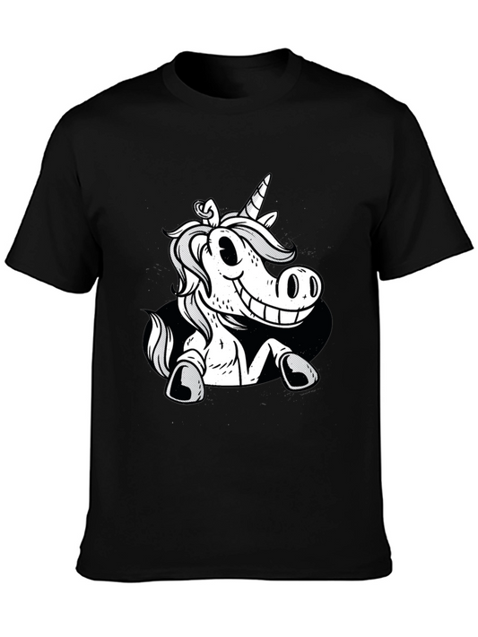 Unicorn Graphic Black Tee