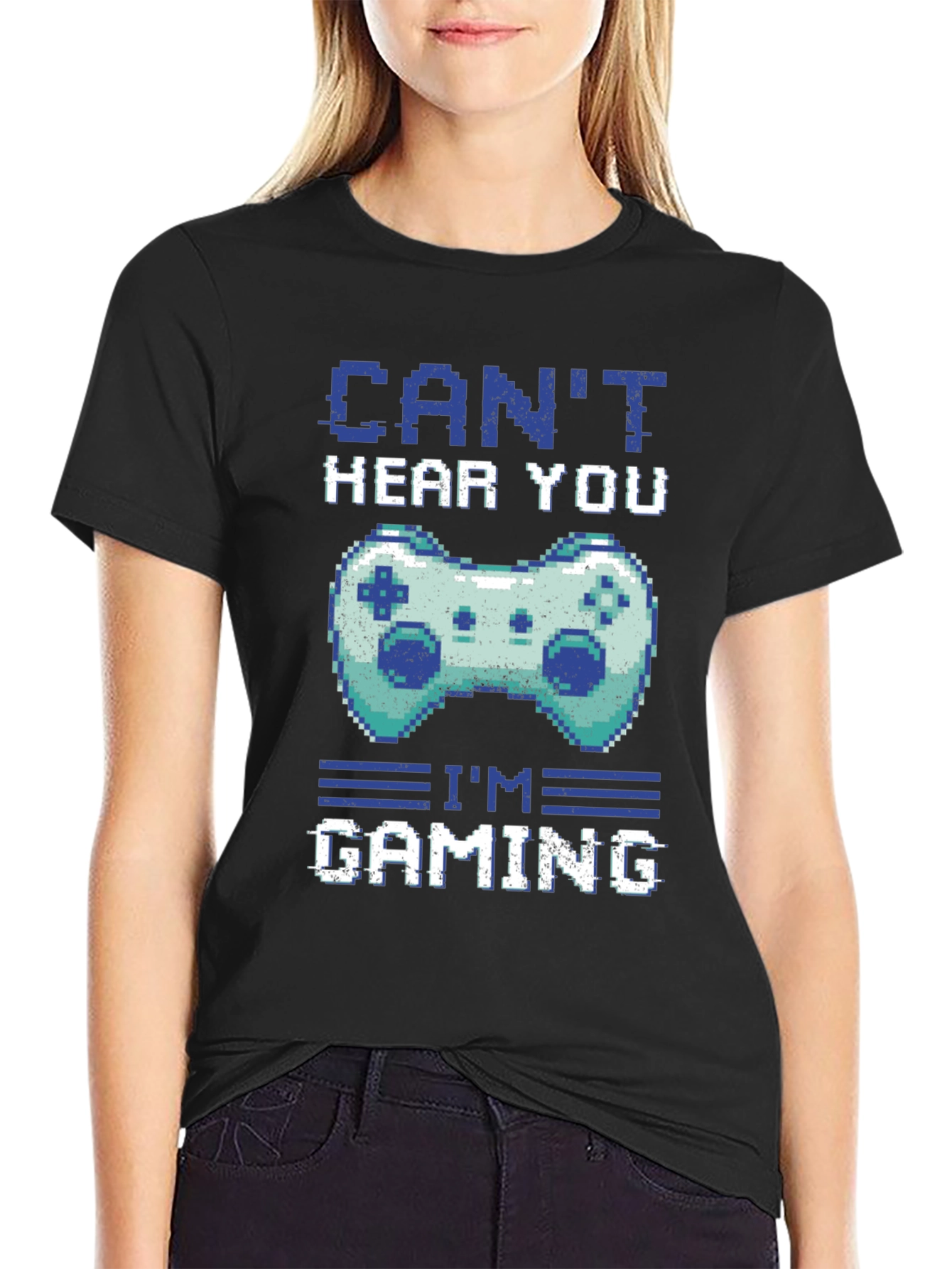 Gamer T-Shirt - Cant Hear You Im Gaming