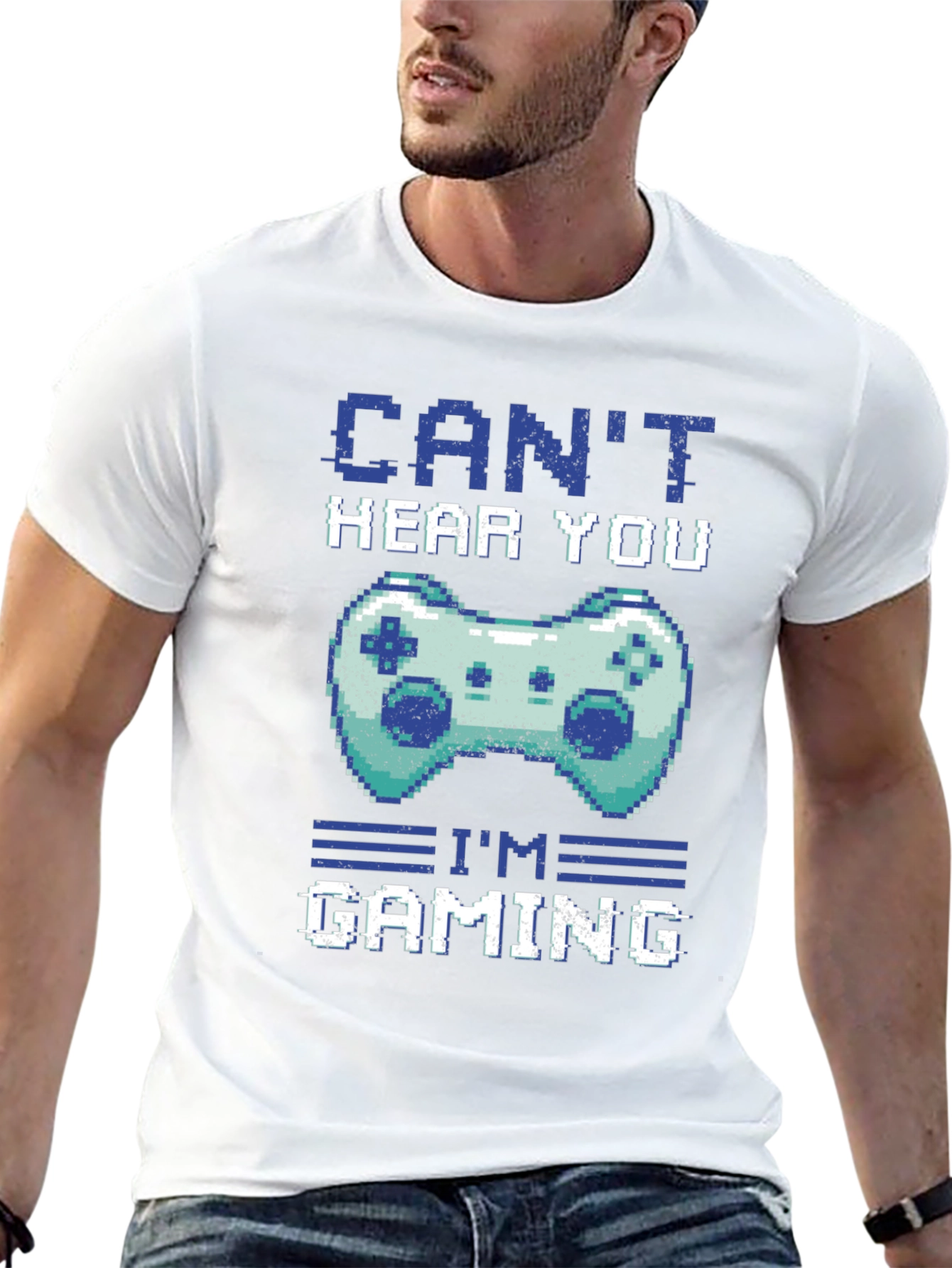 Gamer T-Shirt - Cant Hear You Im Gaming