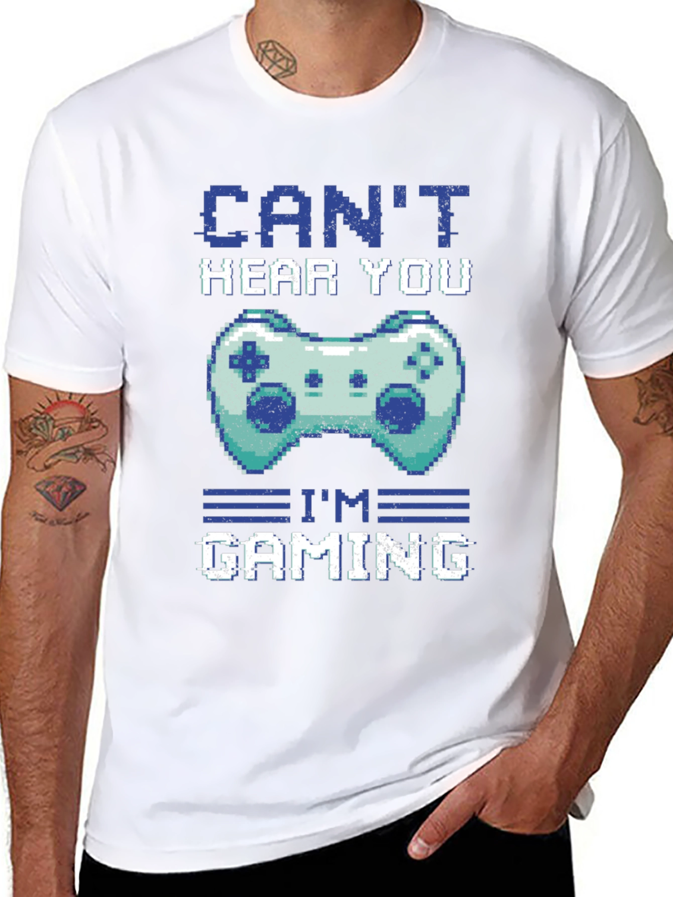 Gamer T-Shirt - Cant Hear You Im Gaming