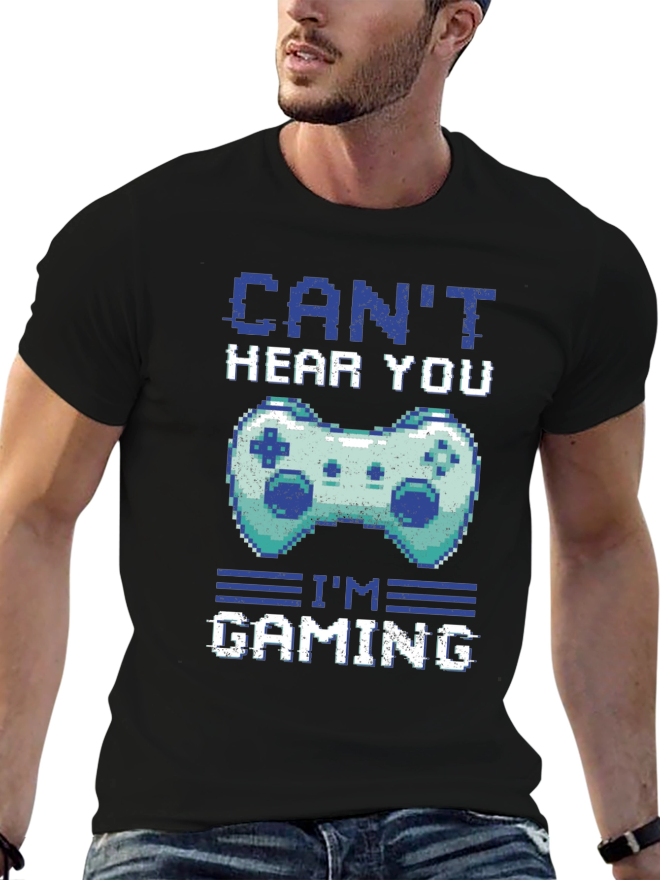 Gamer T-Shirt - Cant Hear You Im Gaming