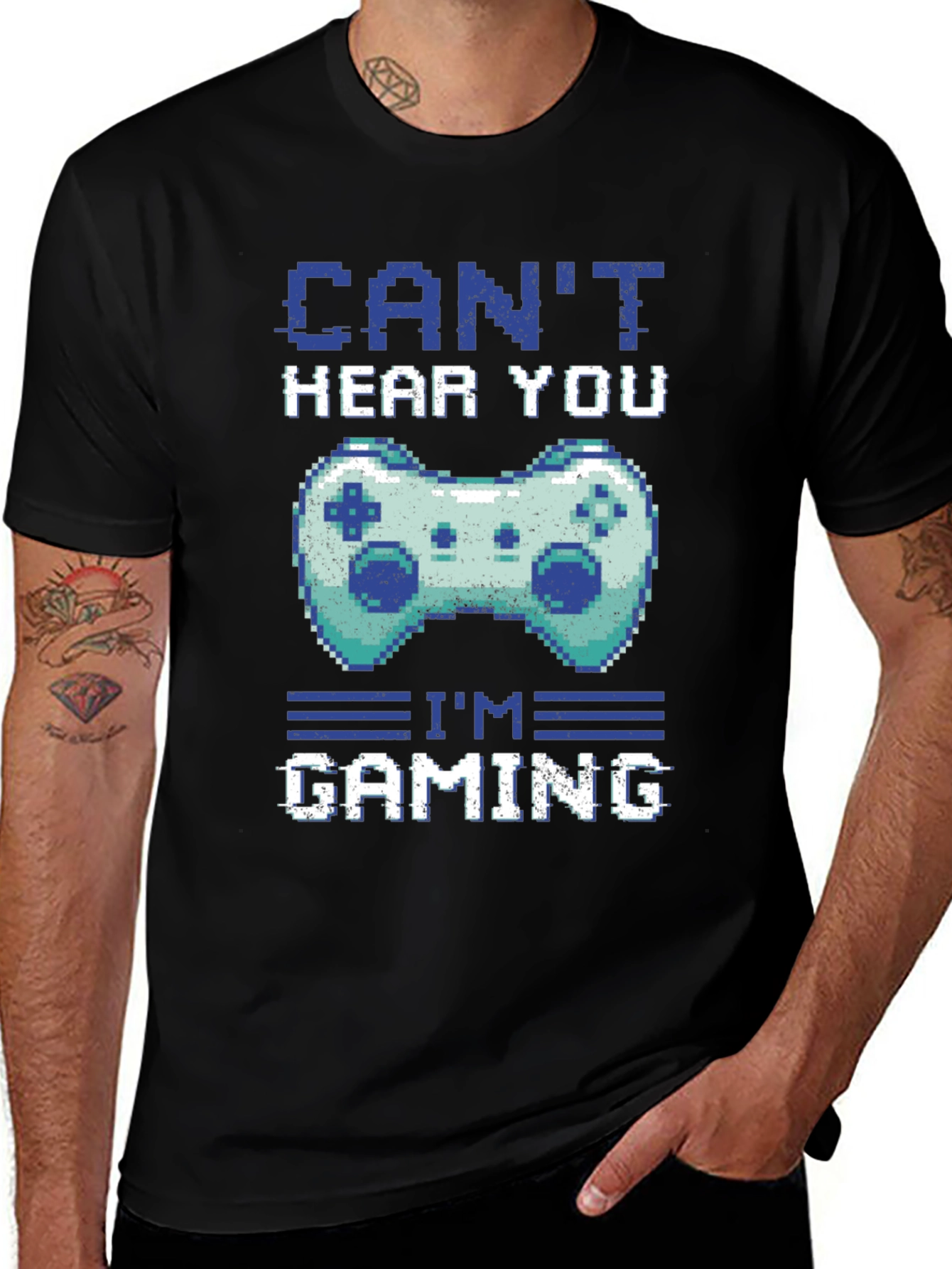 Gamer T-Shirt - Cant Hear You Im Gaming