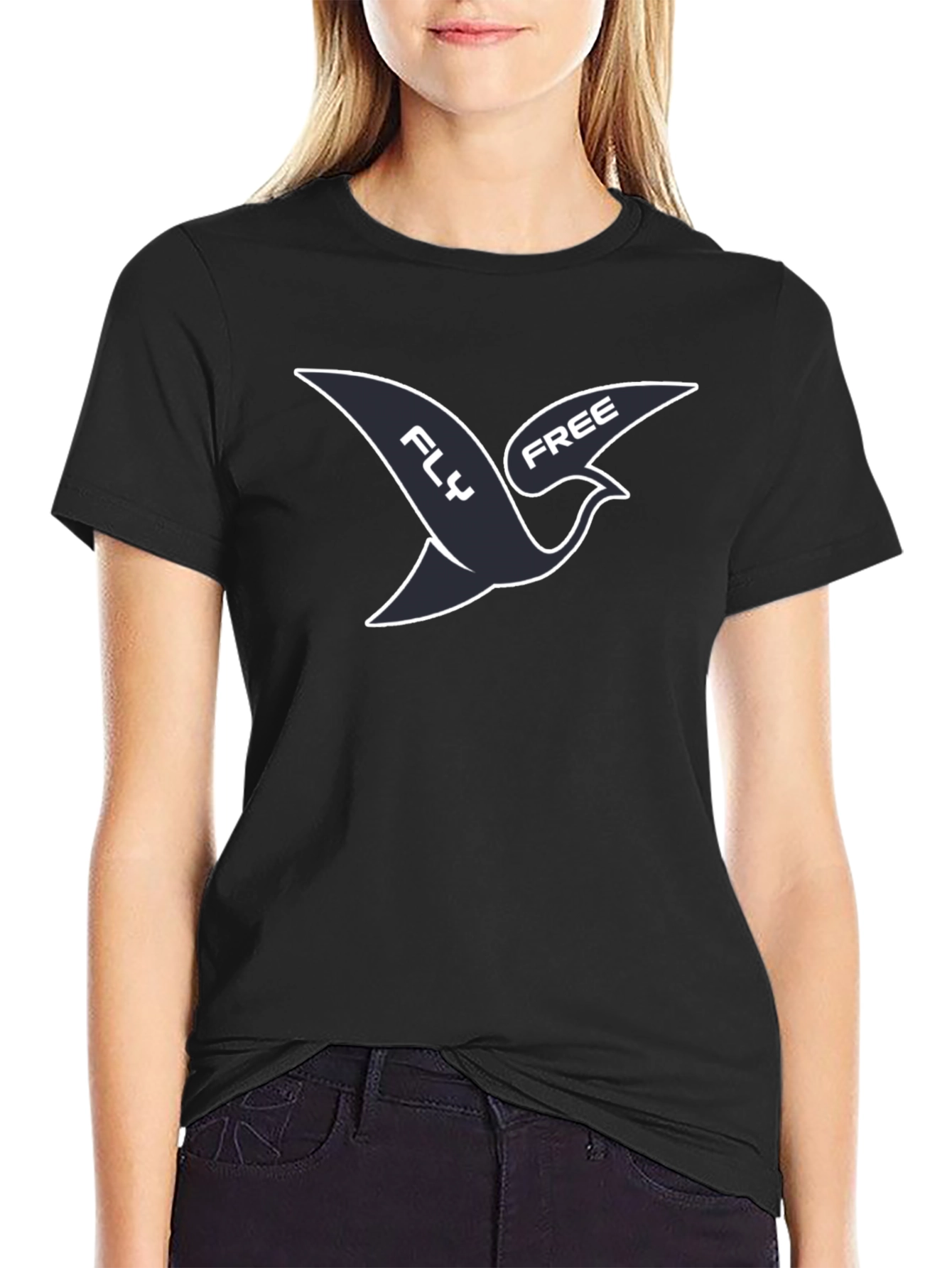 Fly Free Graphic Tee - Mens Casual Shirt