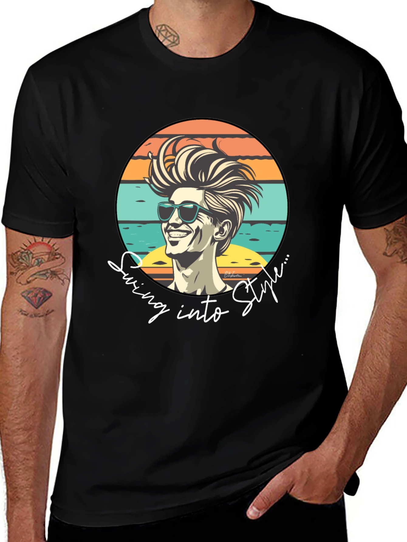Retro Style Graphic T-Shirt - Swing into Style