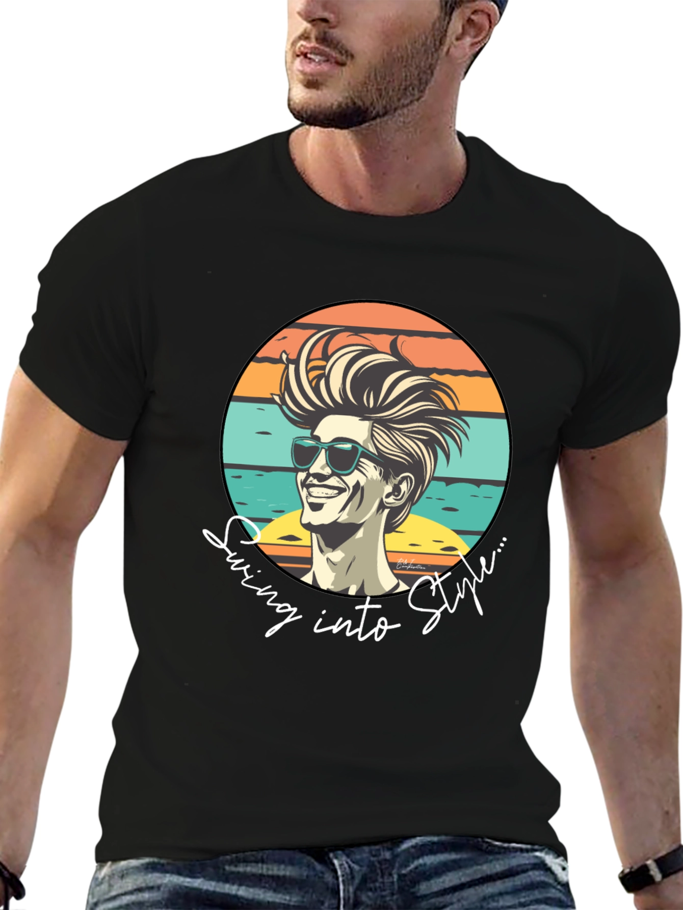 Retro Style Graphic T-Shirt - Swing into Style