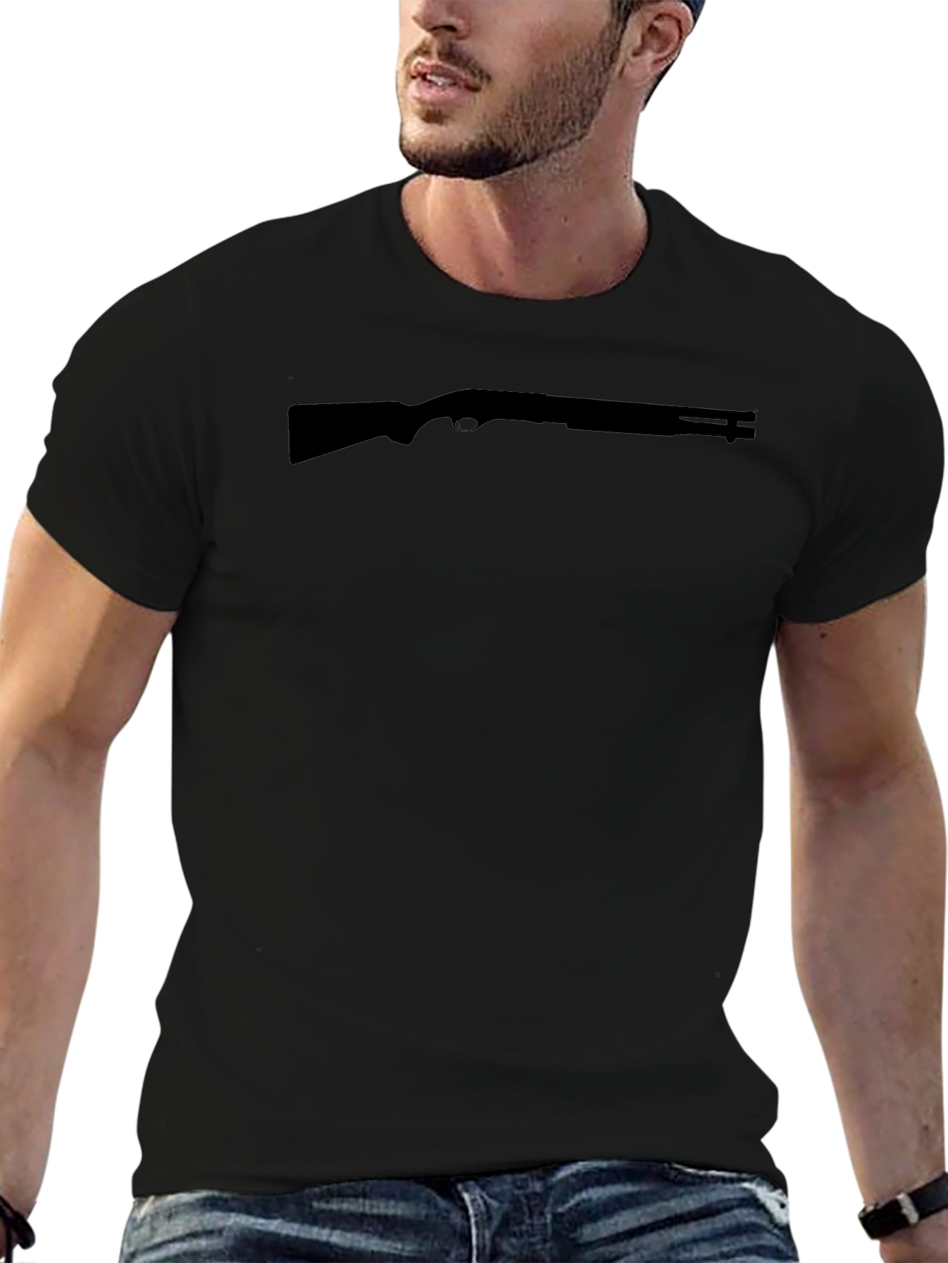 Black Shotgun Tee - Mens Graphic T-Shirt