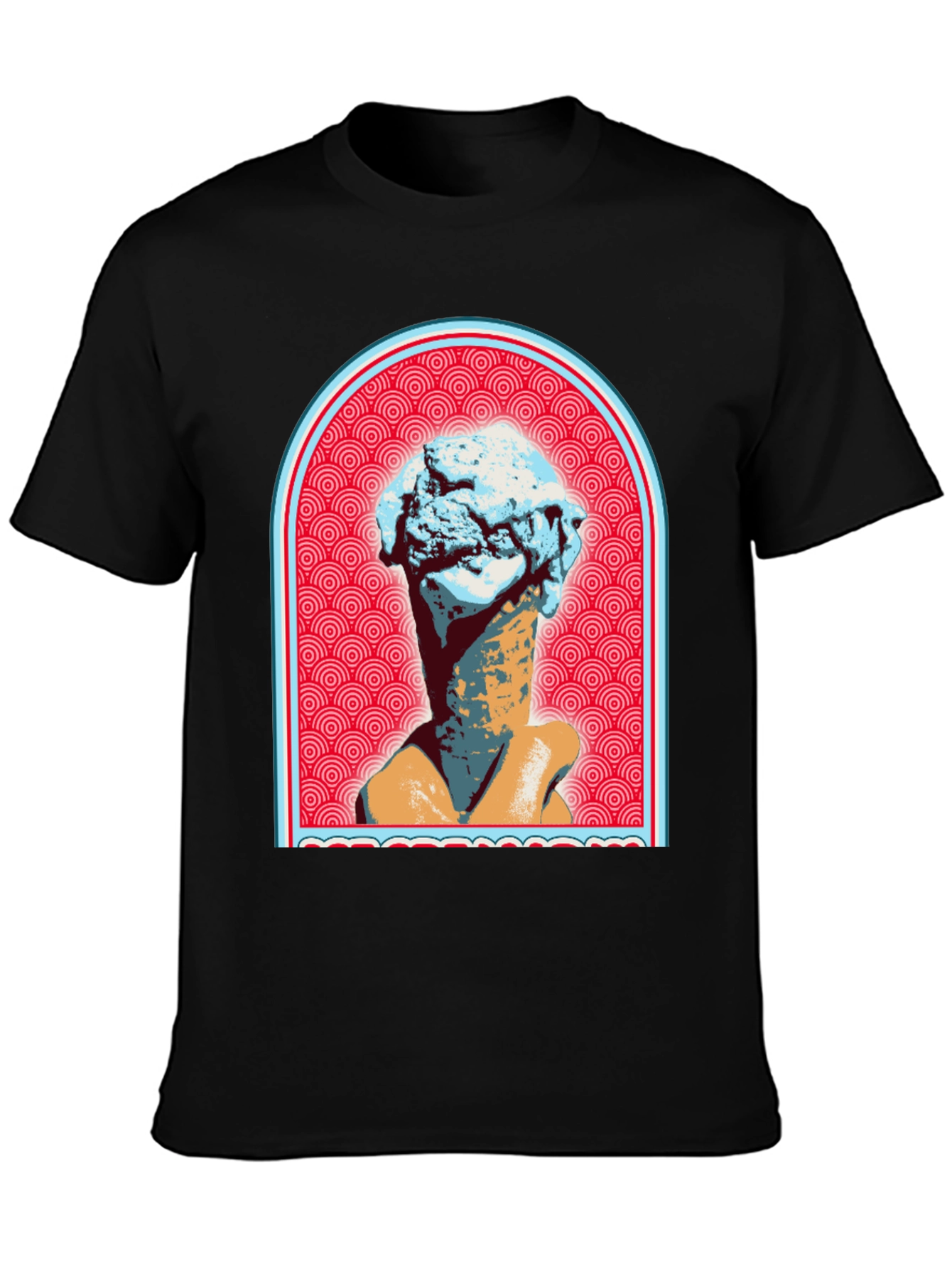 Ice Cream Cone Head T-Shirt - Unique Graphic Tee