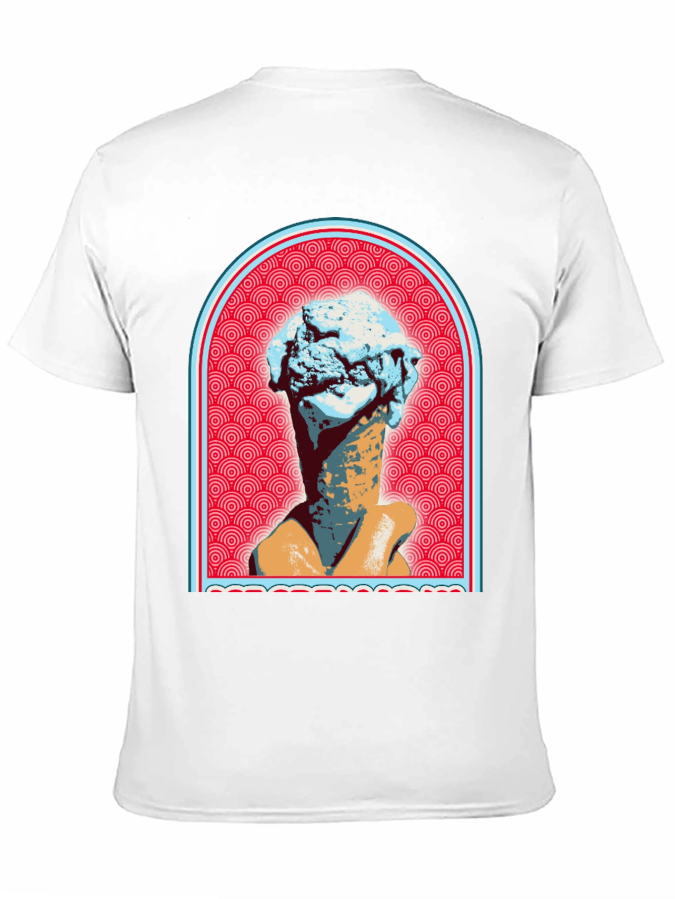 Ice Cream Cone Head T-Shirt - Unique Graphic Tee