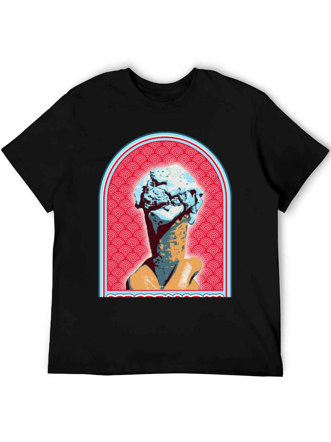 Ice Cream Cone Head T-Shirt - Unique Graphic Tee